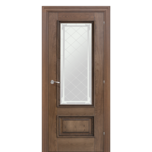 Usa interior Romula 1 Sticla Saten Stejar Chestnut