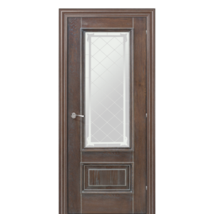 Usa interior Romula 1 Sticla Saten Stejar Gri