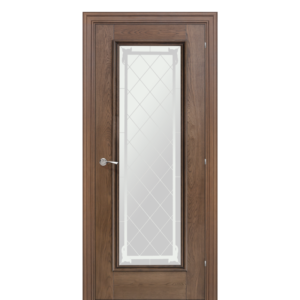 Usa interior Romula 5 Sticla Saten Stejar Chestnut